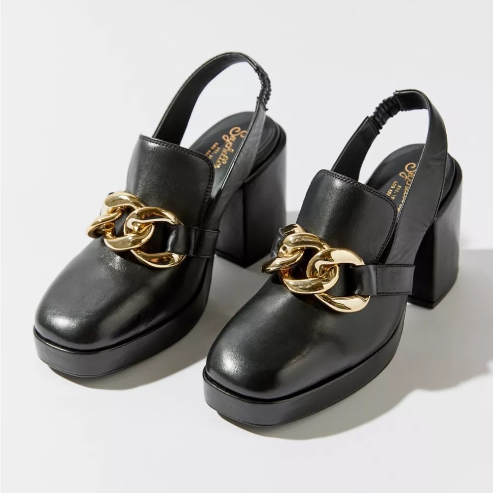 Seychelles A Girl’s Best Friend Slingback Mule — Black